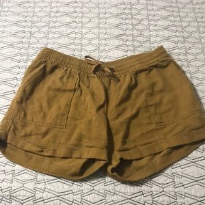 Old Navy Olive green linen shorts